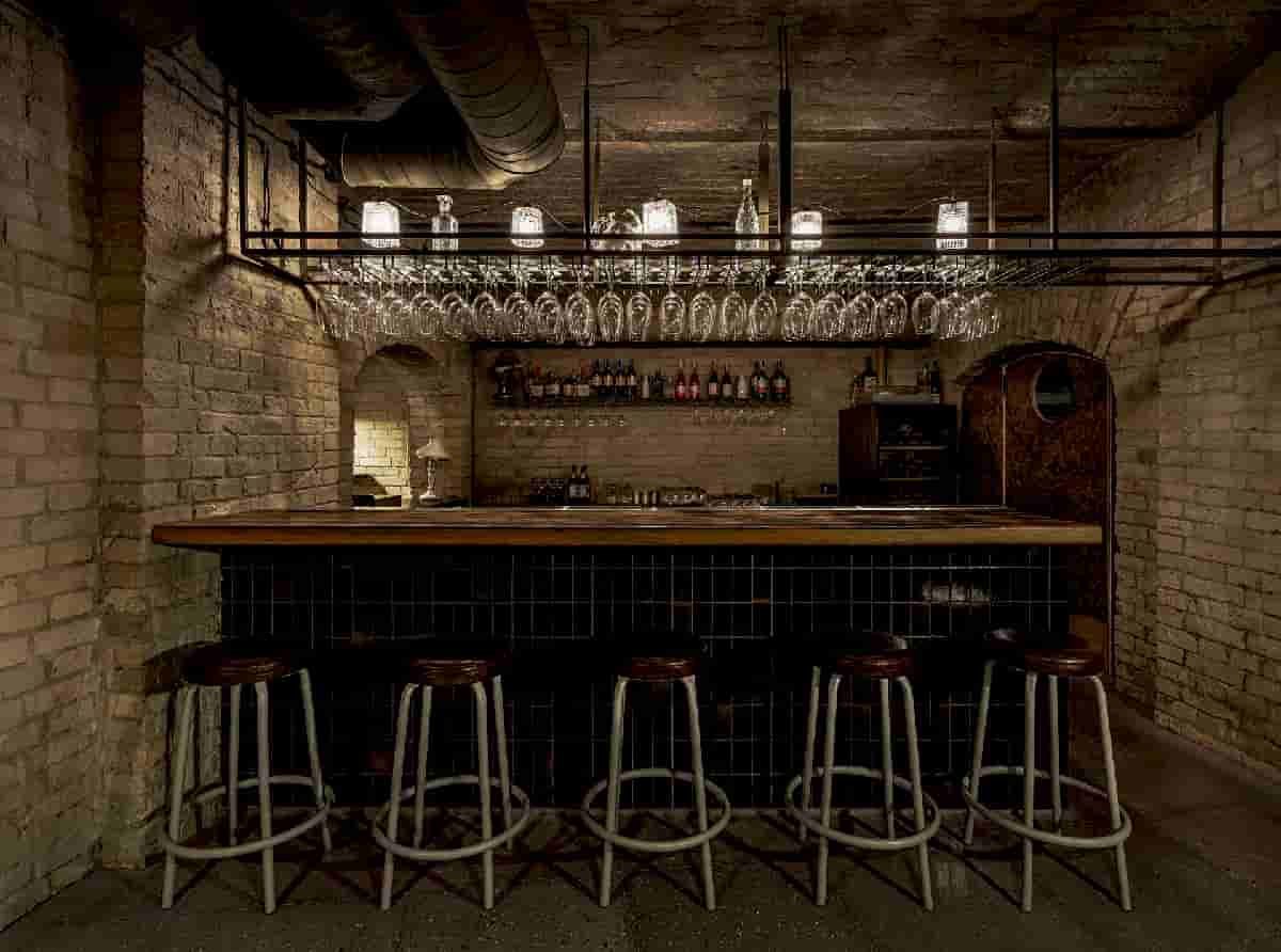 The Design as a Sublimely Chic Dungeon for Subterranean Allure of Balthazar Wine Bar in Kiev