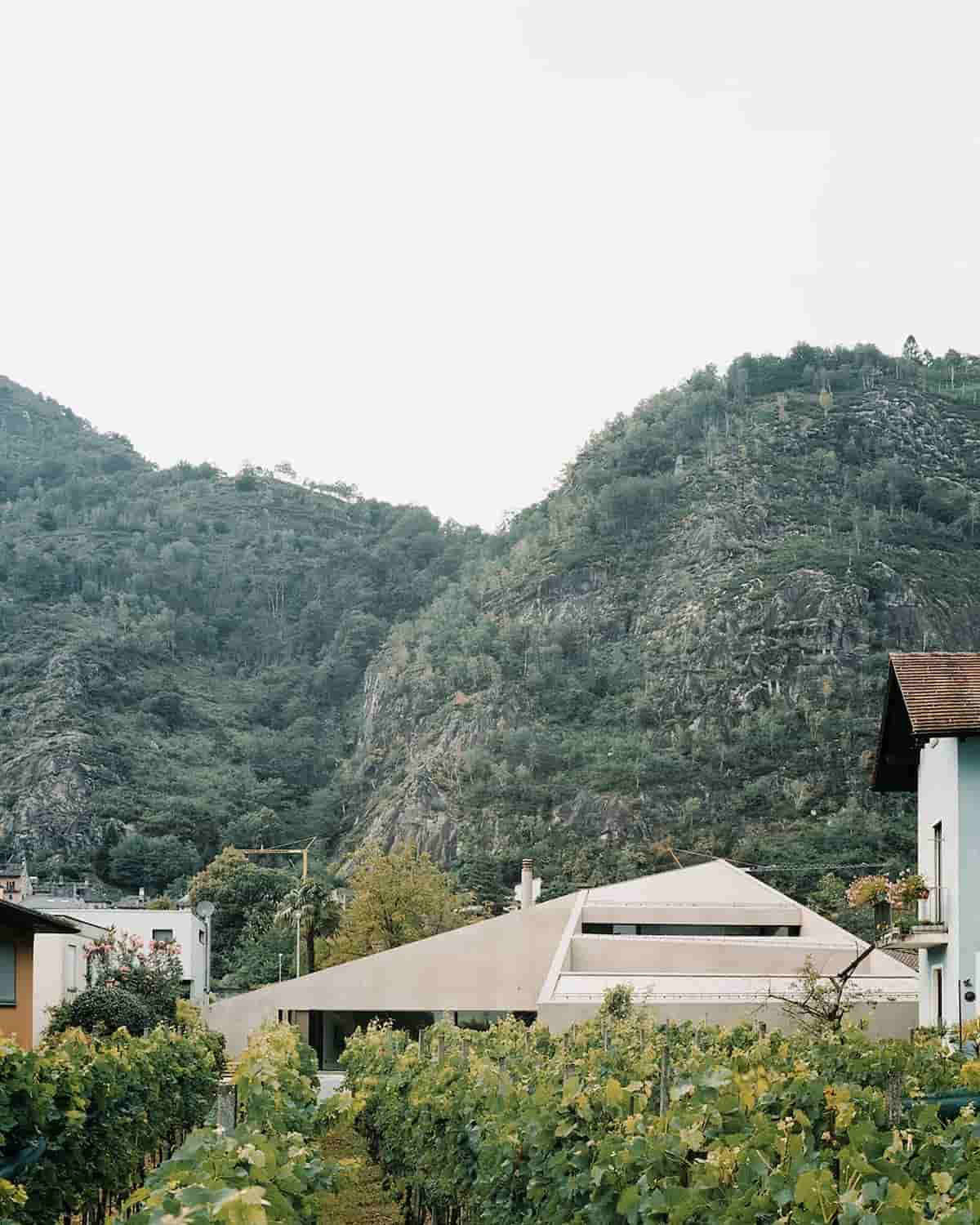 Fotos Cover-Pyramid House set among detached houses and small vineyards at the foothills of the Lepontine Alps