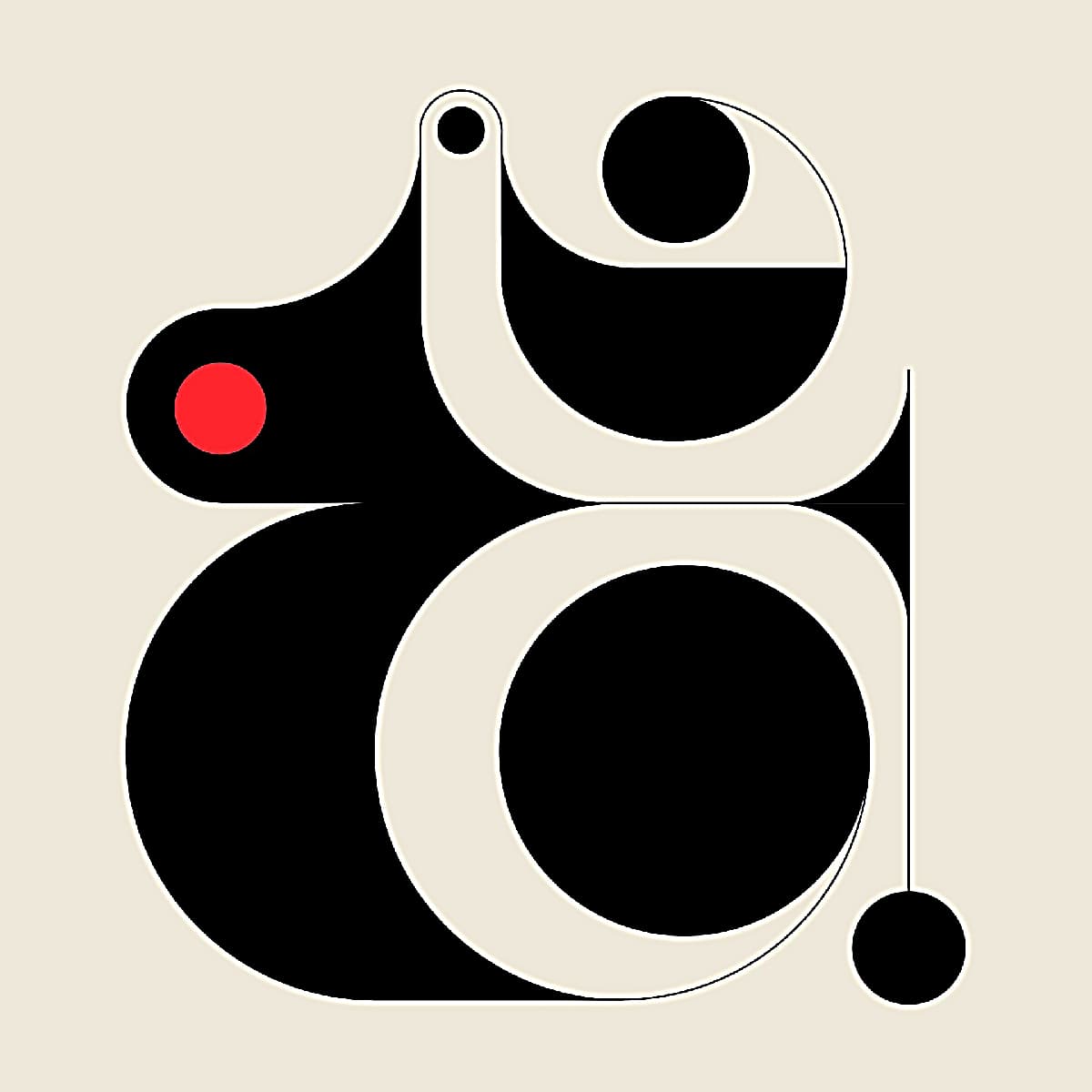 Studio the TRÜF Creative by Merge Thin Lines, Dots, and Geometric Shapes of Typographic Collection