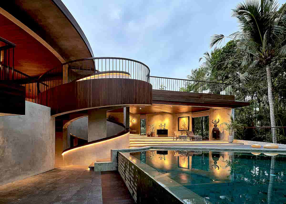Breaks with Convention with a Spiral House in Bali that Redefines Living in the Tropics