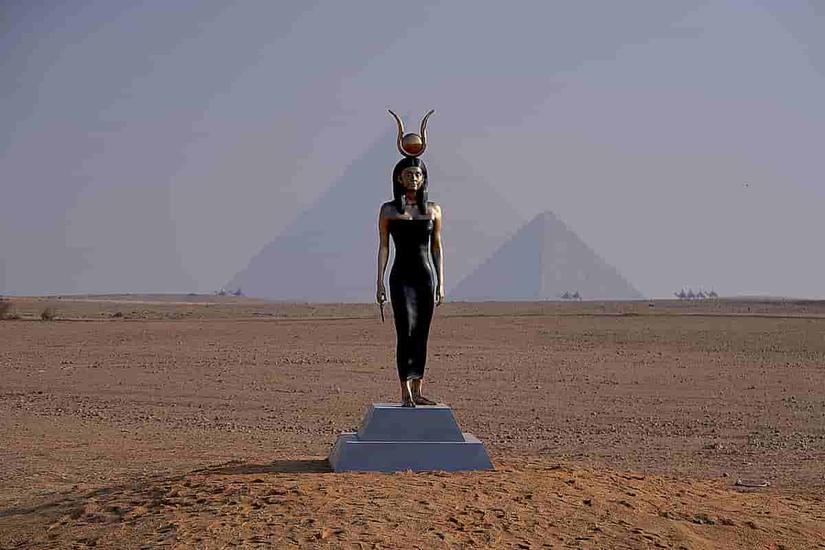Artists Converse with Egypt's Cultural Legacy in front of the Pyramids of Giza