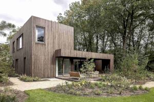Nestled in a wooded environment while preserving a high-quality residential area that offers tranquility space, and lush surroundings — #Houses #Limburg #residential_park #Residential_Architecture #The_Netherlands, #Villa
