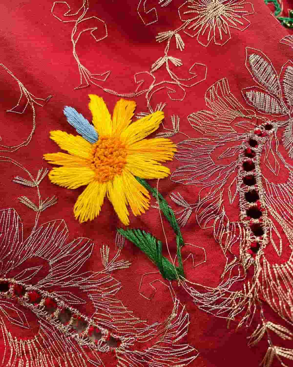 Embroidery Project Connects Women Around the Globe : #COMMUNITY, #EMBROIDERY, #FASHION, #TEXTILES, #THE RED DRESS,
