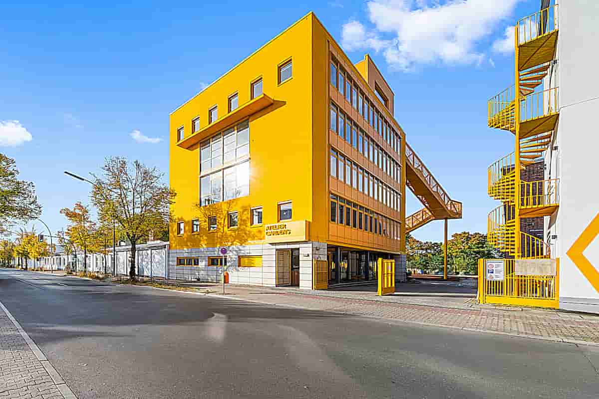 Has Turned a Dated Office Building from the 1990s into an HAUS 1 of Eye-catching Entrance Marker for Atelier Gardens in Berlin