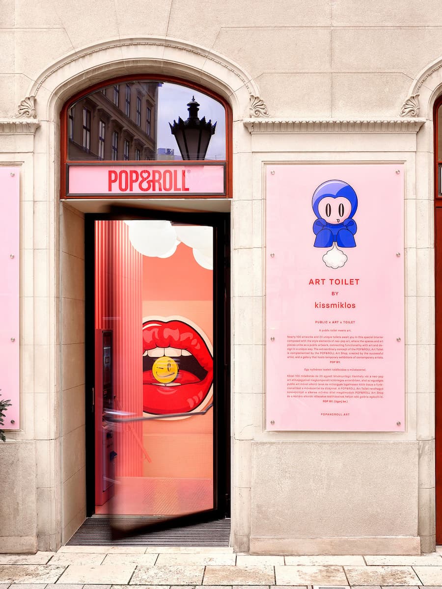 Kissmiklos Transforms a Public Restroom in Budapest into a Neo-Pop Art Gallery 