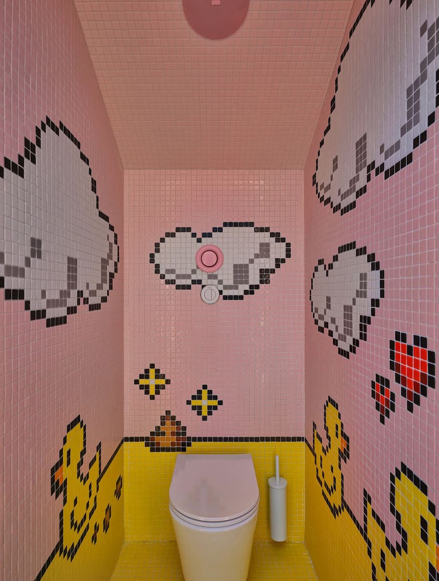 Kissmiklos Transforms a Public Restroom in Budapest into a Neo-Pop Art Gallery 