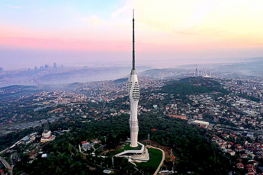 Istanbul TV & Radio Tower also known as Camlica Tower