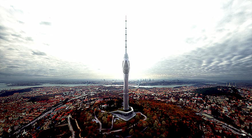 Istanbul TV & Radio Tower also known as Camlica Tower