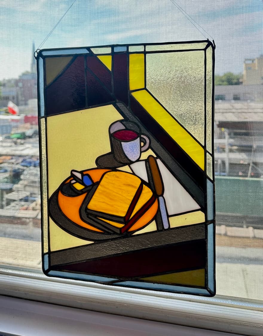 In the Mood for Food, Soeun Lee Solders Vibrant Stained Glass Visions of Comfort—Drawing on her background in illustration, Soeun Lee captures atmospheric tableaux of sunny breakfasts and relaxing reading spots in stained glass