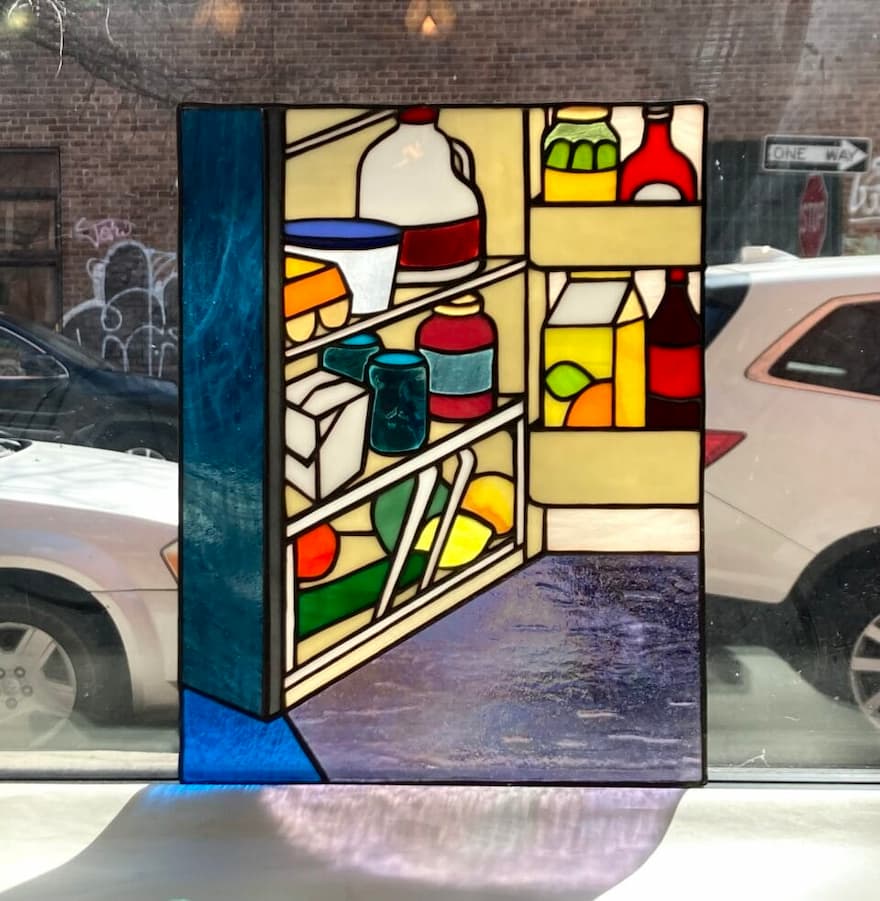 In the Mood for Food, Soeun Lee Solders Vibrant Stained Glass Visions of Comfort—Drawing on her background in illustration, Soeun Lee captures atmospheric tableaux of sunny breakfasts and relaxing reading spots in stained glass