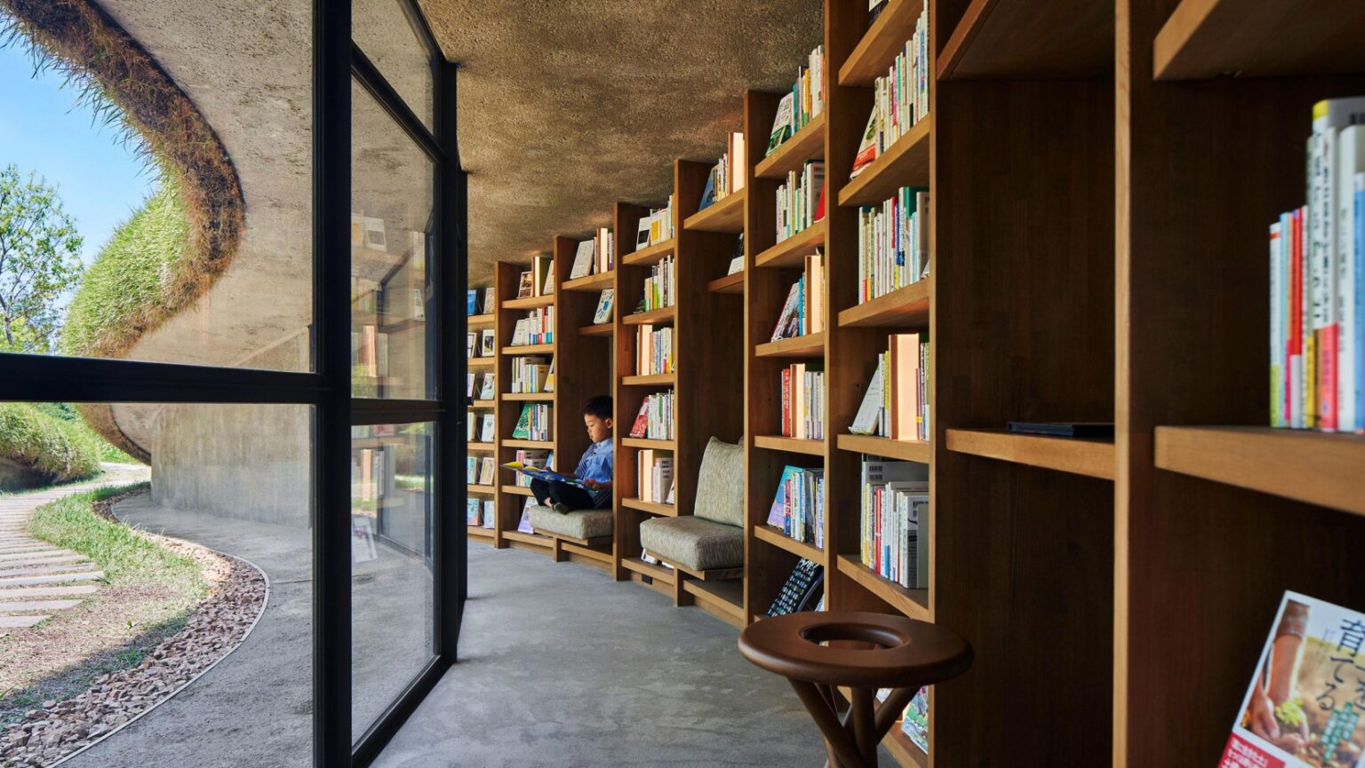 Library in the Earth: A Subterranean Literary Haven Rooted in Nature Subterranean Literary Haven The "Library in the Earth"feels like a glimpse into a futuristic hobbit-land, ingenious structural solutions, its lush, cascading lawn blending effortlessly with the surrounding terrain.