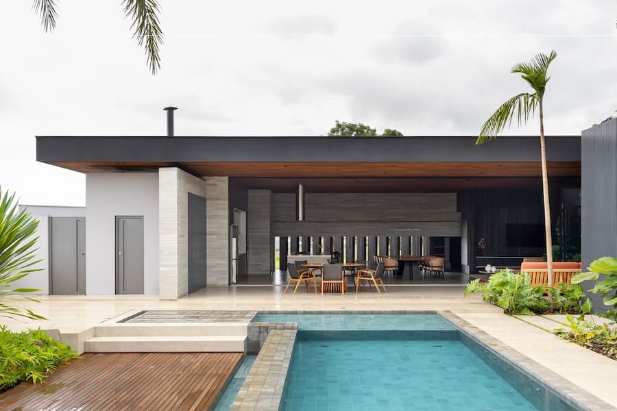 The JK House stands Out for its Palette of Refined, Natural Materials