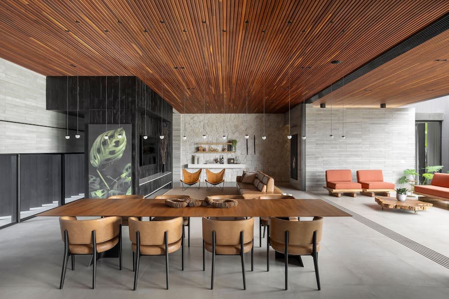 The JK House stands Out for its Palette of Refined, Natural Materials