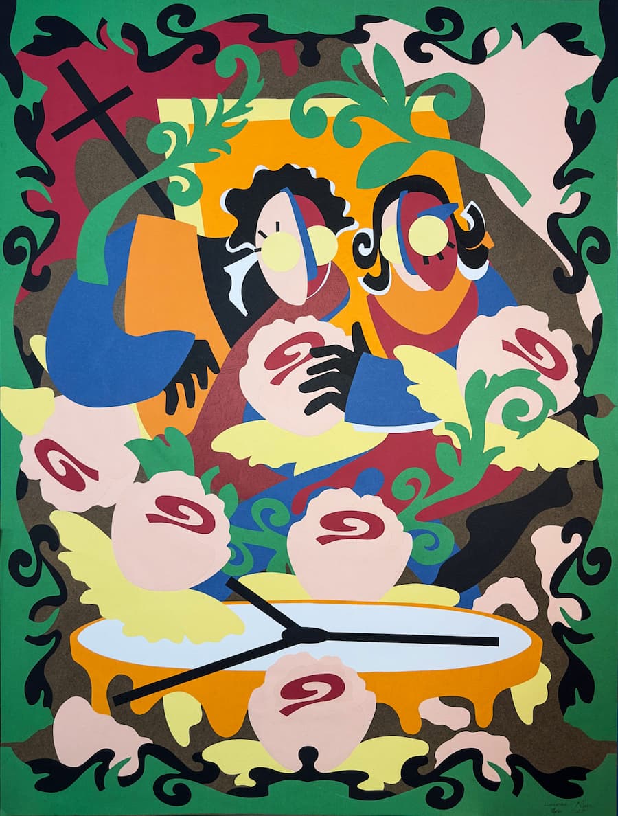 Vibrant Paper Collages by Lawrence Meju Explore Daily Life and the Human Psyche