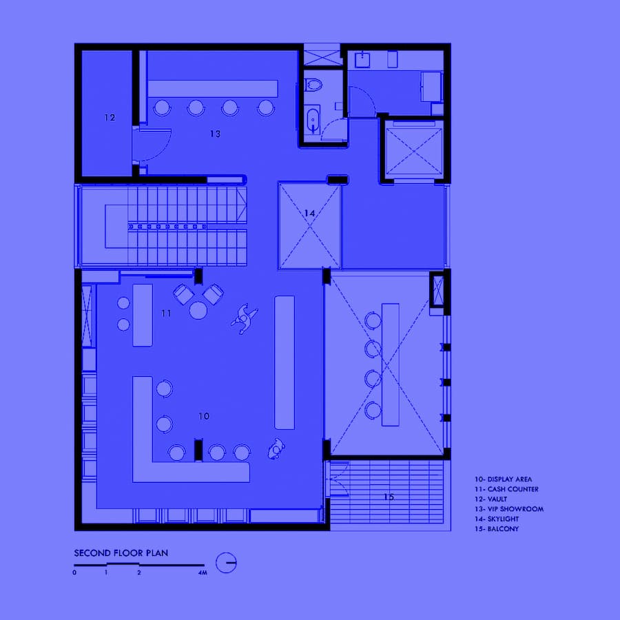 在城市帶凹槽的音量景觀