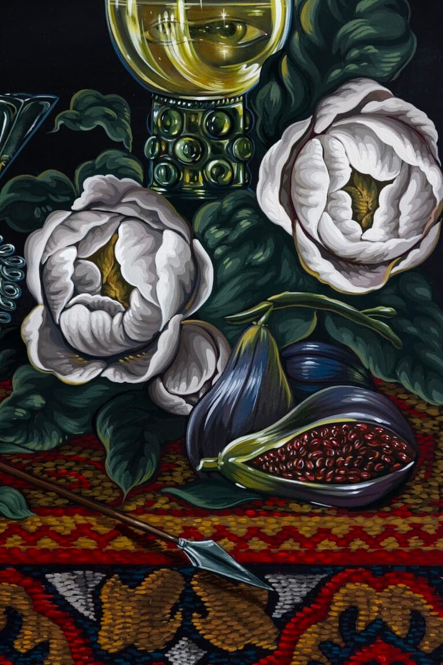 Sabrina Bockler的怪誕畫作中，富裕階層的風俗場景爆發成混亂