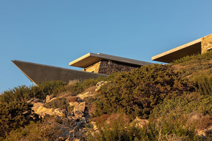 Antiparos 島現代別墅，Cycladic 群島建築外觀