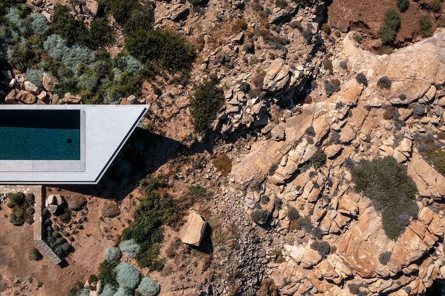 Antiparos 島現代別墅，Cycladic 群島建築外觀