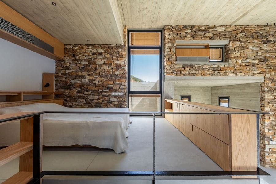 Antiparos 島現代避暑別墅，面向愛琴海的景觀