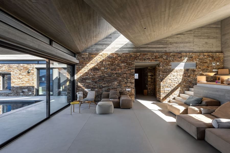 Antiparos 島現代避暑別墅，面向愛琴海的景觀