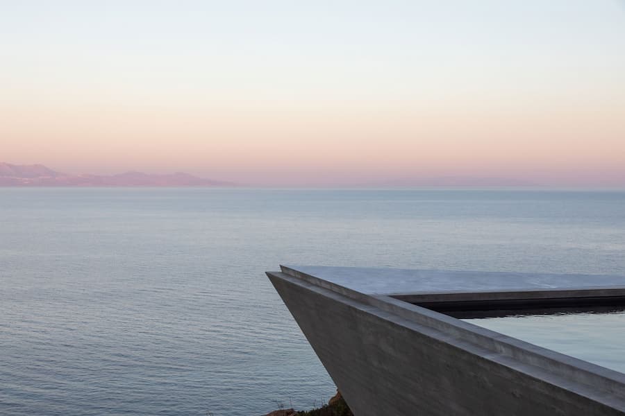 Antiparos 島現代避暑別墅，面向愛琴海的景觀