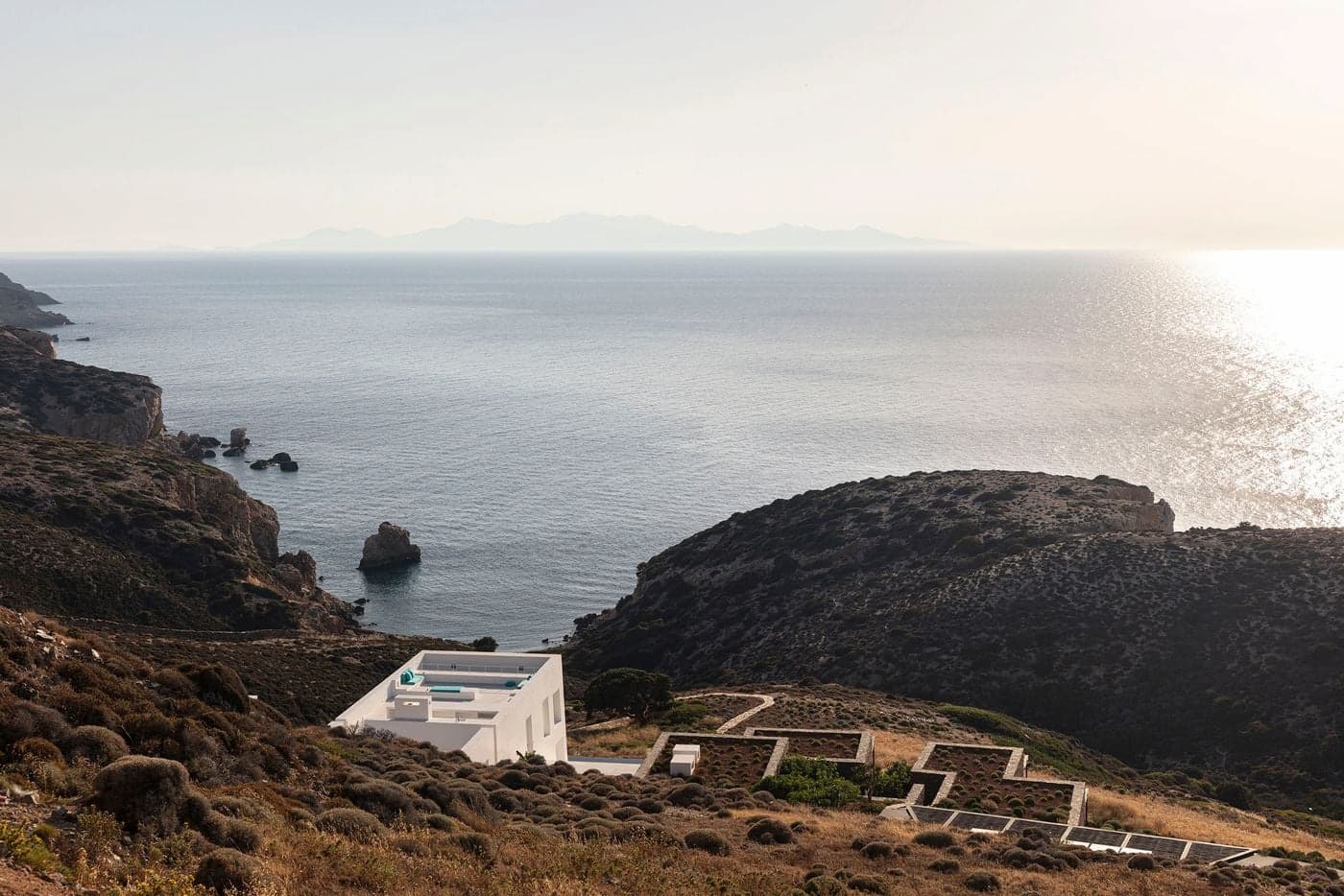 Avlakia住宅開口框景海洋視野設計