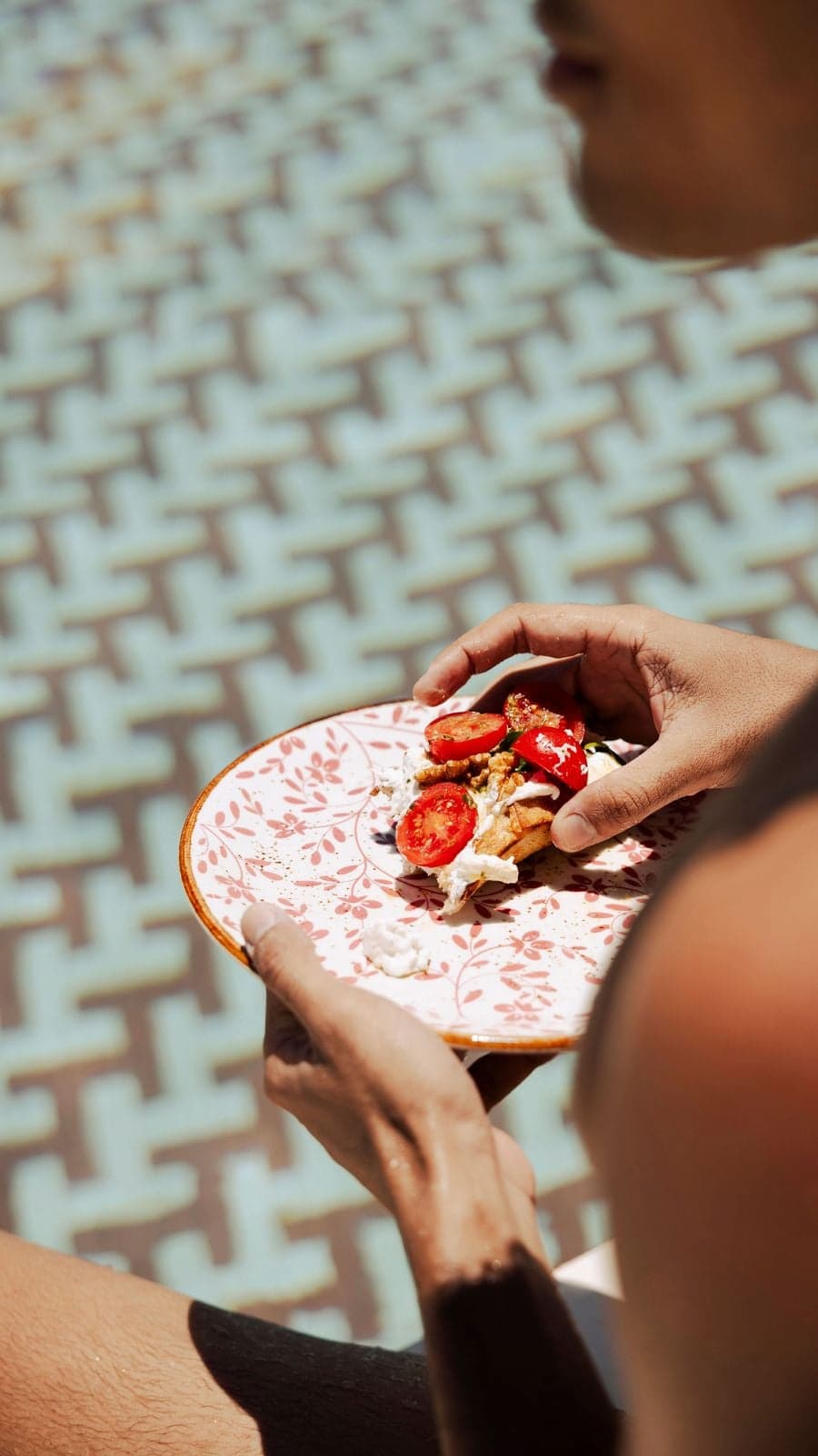 Santorini boutique hotel interior showing material as narrative design