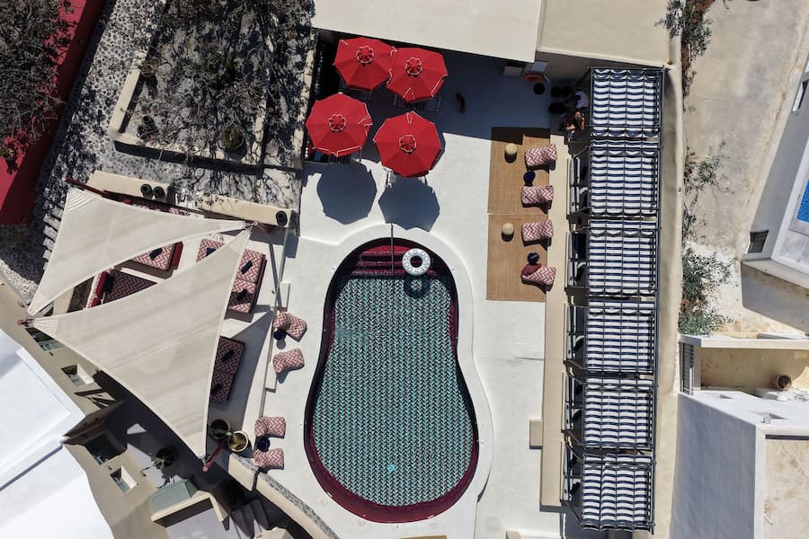 Neema Maison Finikia Santorini exterior with Cycladic architecture