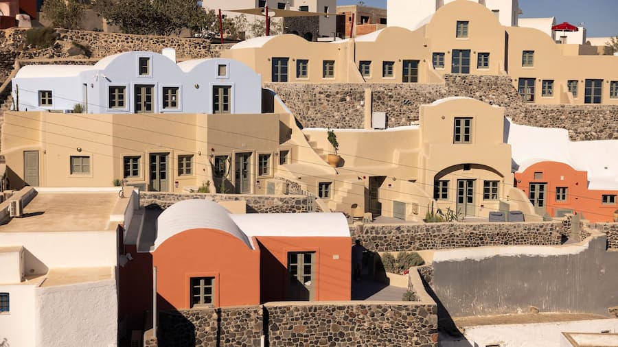 Neema Maison Finikia Santorini exterior with Cycladic architecture