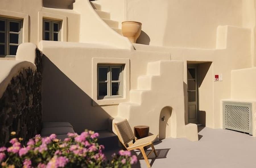 Neema Maison Finikia Santorini exterior with Cycladic architecture