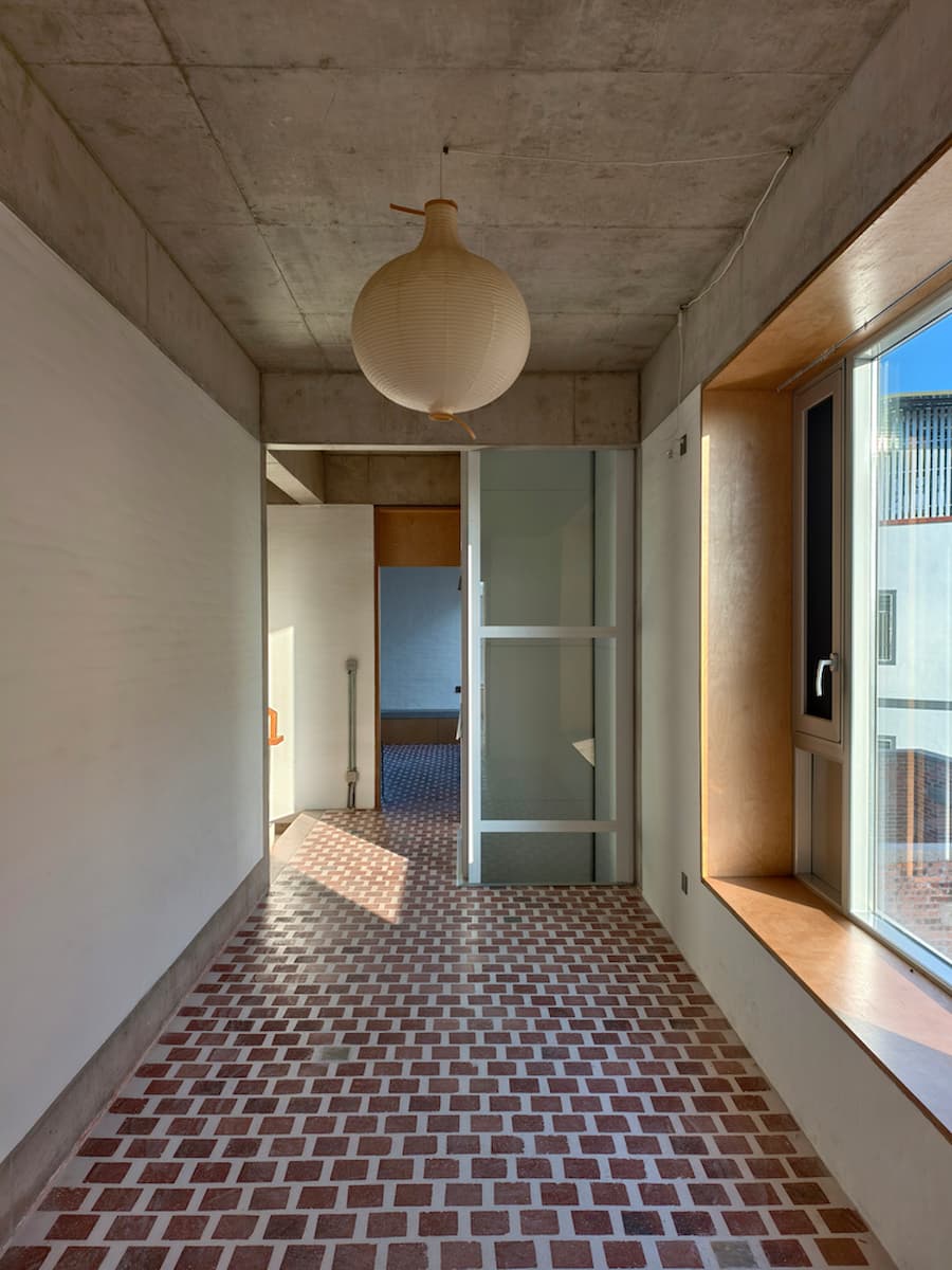 bedroom with soft natural light and window opening