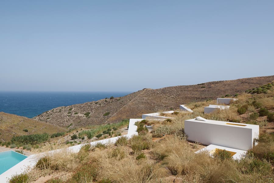 architecture integrated into landscape terrain demonstrating environmental adaptation and spatial continuity