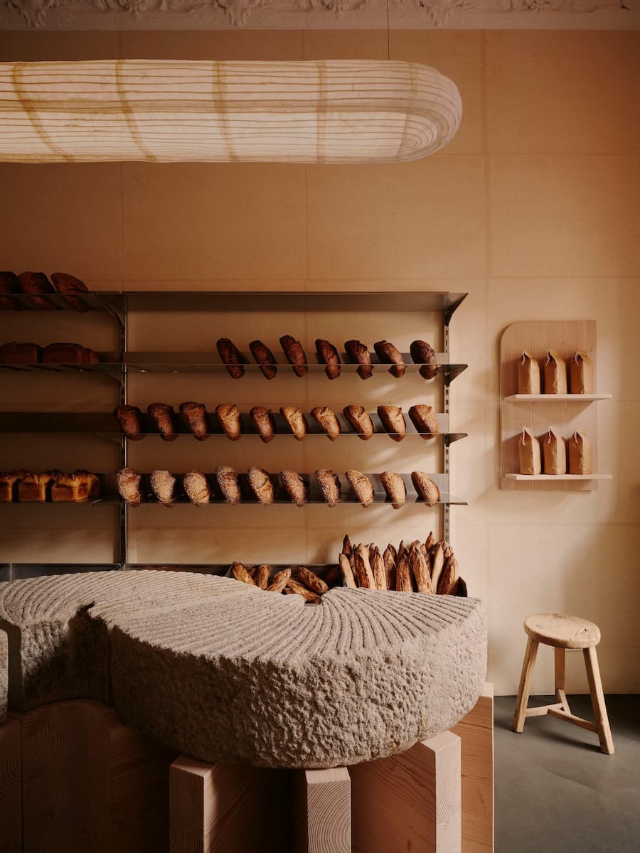 KEIT bakery Berlin stone counter and bread display