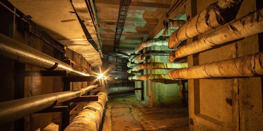 地下基礎設施管線系統，呈現能源與資源在城市中的隱性運作