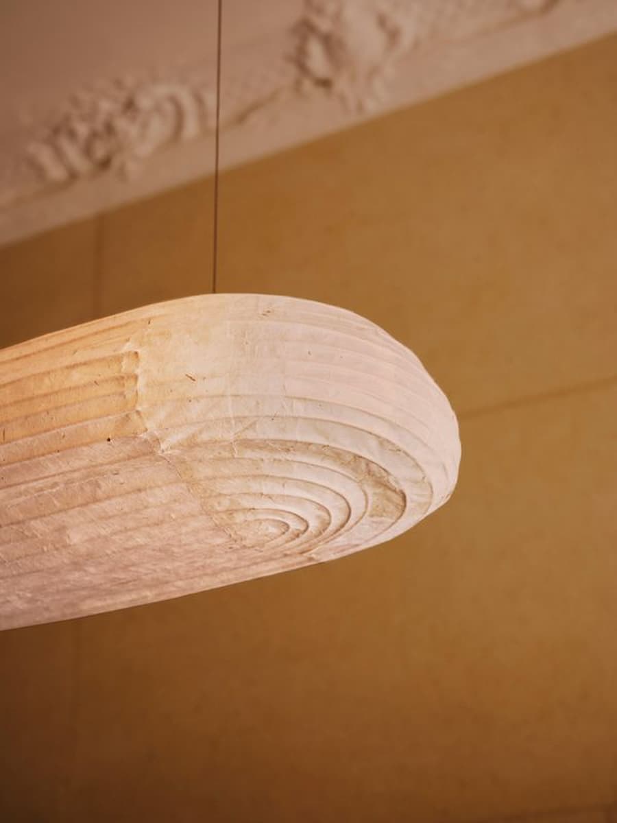 Wood lighting detail in KEIT bakery Berlin