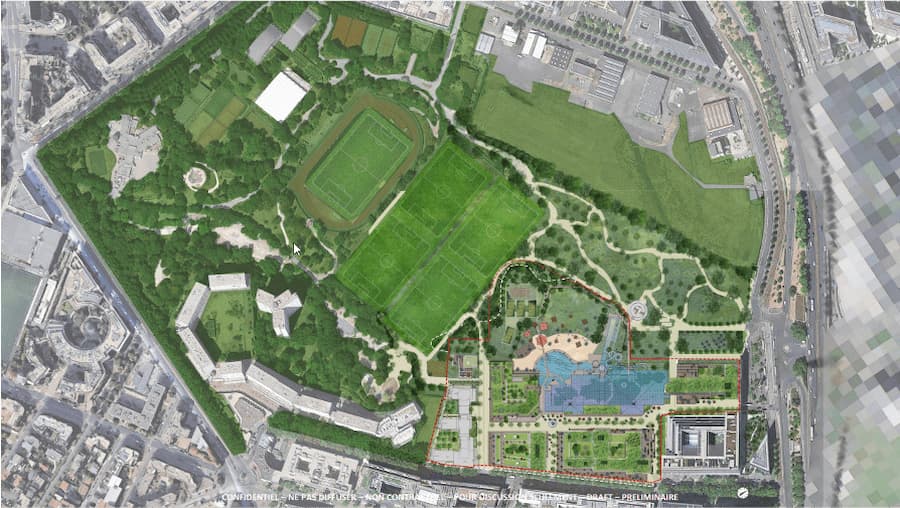 Masterplan of the Plaine Vaugirard urban regeneration project