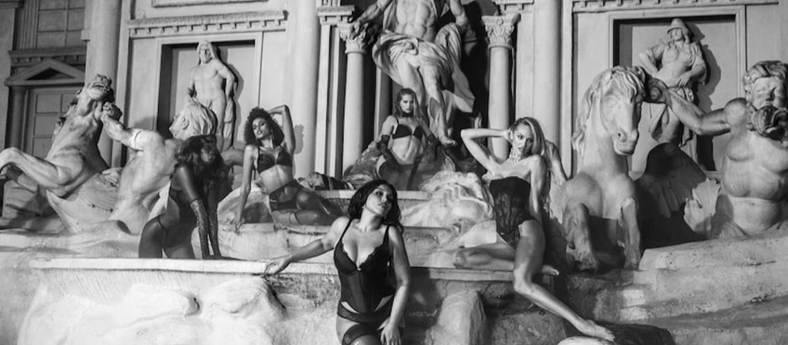 Candice Swanepoel for Victoria's Secret Very Sexy campaign photographed in Rome