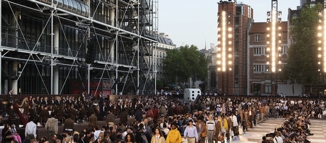 YSL and Louis Vuitton at Paris Fashion Week Feature Tadao Ando’s Bourse de Commerce and Bijoy Jain’s Set Design